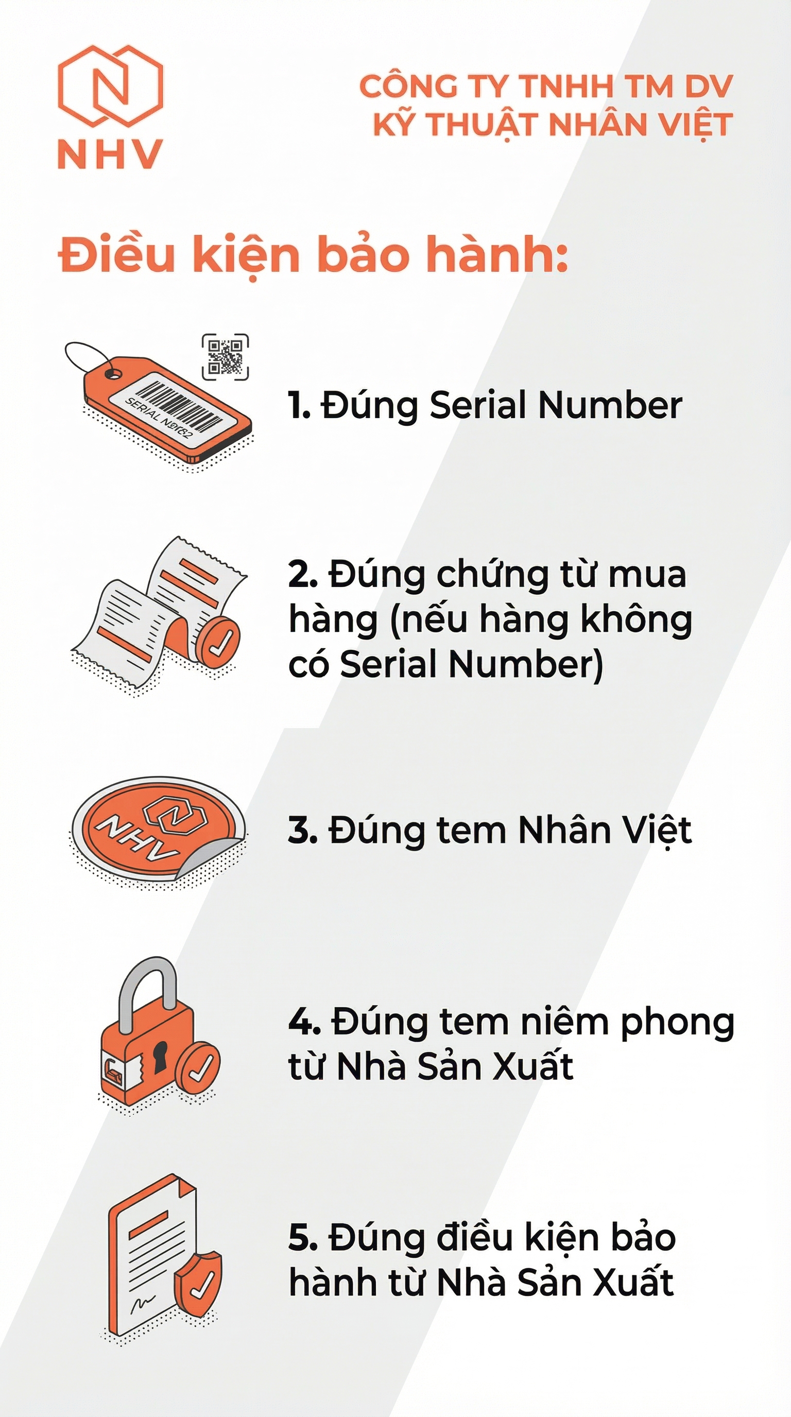 Hỗ trợ bảo hành Nhân Việt