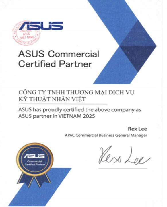 Chứng chỉ Asus