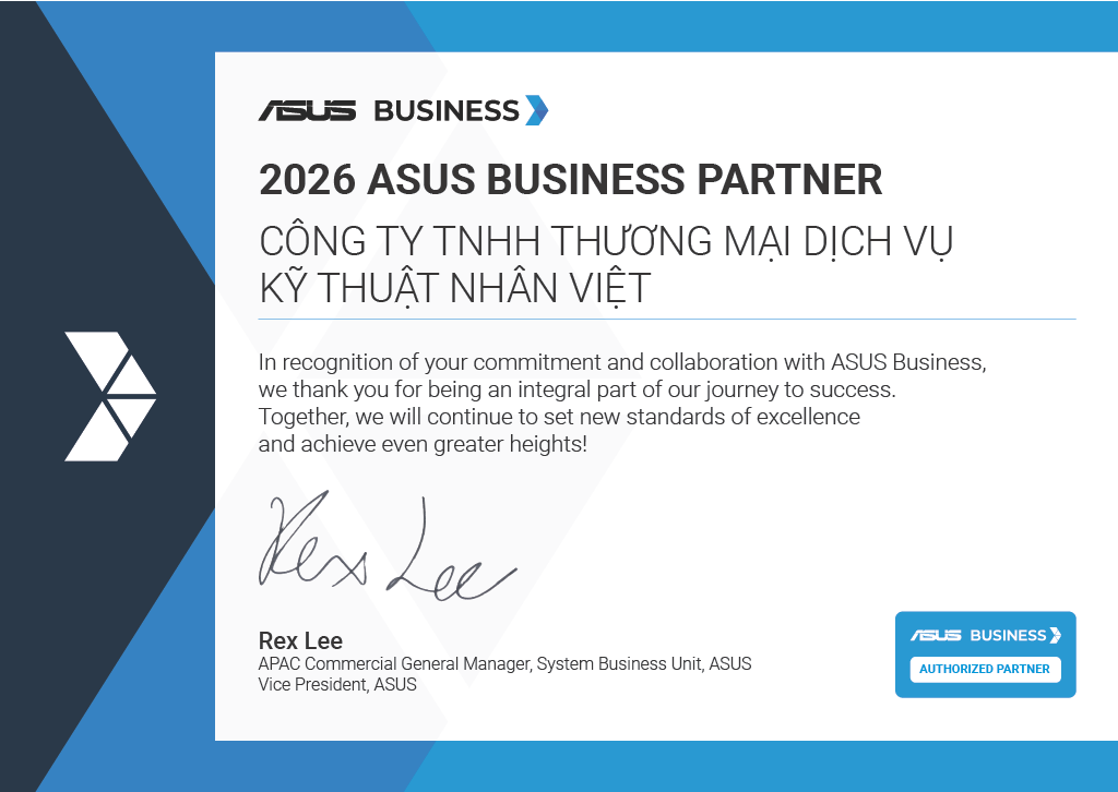 Chứng chỉ Asus