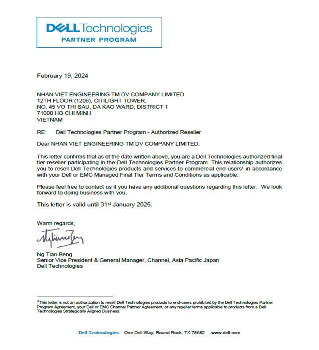 Chứng chỉ và năng lực hãng